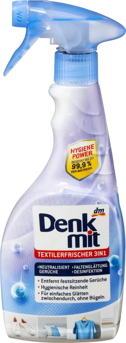 Denkmit 3-in-1 Fabric Freshener & Wrinkle Release Spray, 500 mL