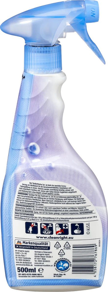 Denkmit 3-in-1 Fabric Freshener & Wrinkle Release Spray, 500 mL - Image 2