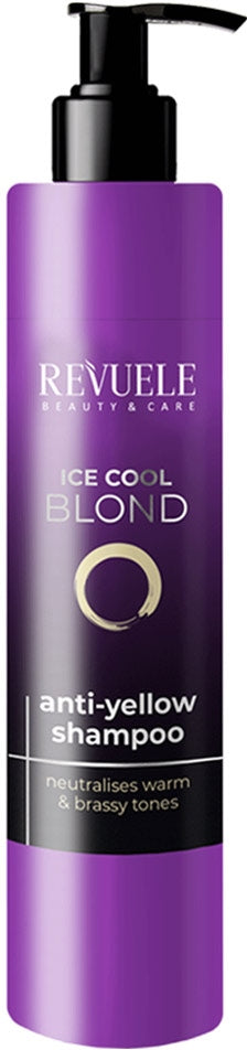 Revuele Ice Cool Blond Anti-Yellow Shampoo with Pump, 335 mL