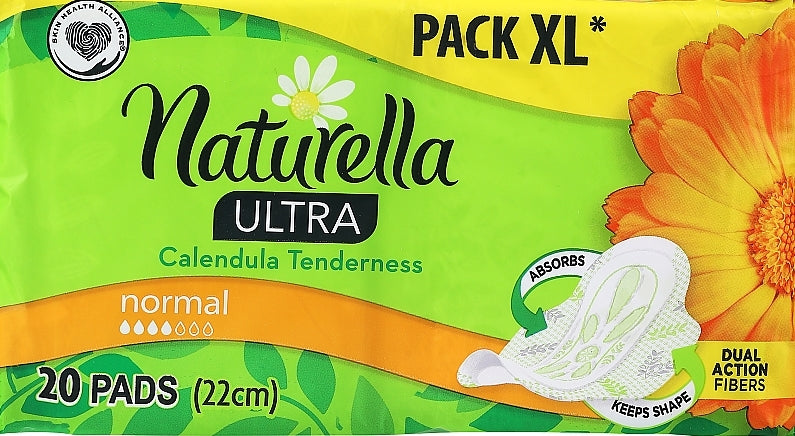 Naturella Ultra Normal Calendula Sanitary Pads, 20 pcs