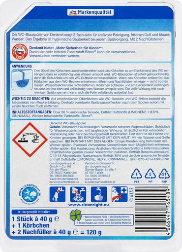 Denkmit Blauspuler Hanging Toilet Block, 3 x 40 g - Image 2