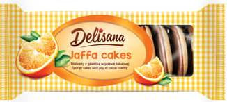 Delisana Orange Jelly Cookies in Cocoa Sponge Cake, 135 g