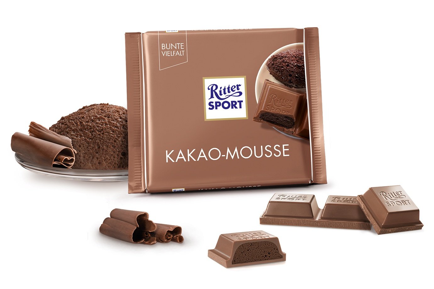 Ritter Sport Cocoa Mousse Chocolate, 100 g - Image 2