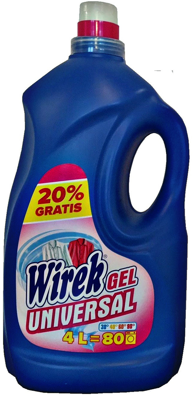 Wirek Universal Liquid Laundry Detergent, 4 L
