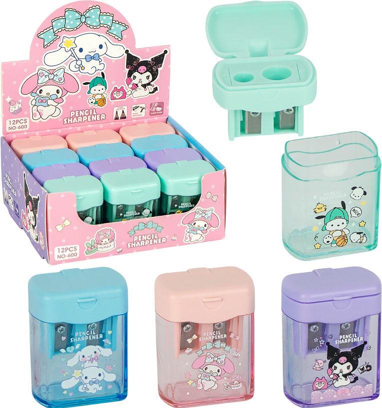NO-600 Double-Hole Pencil Sharpener with Container