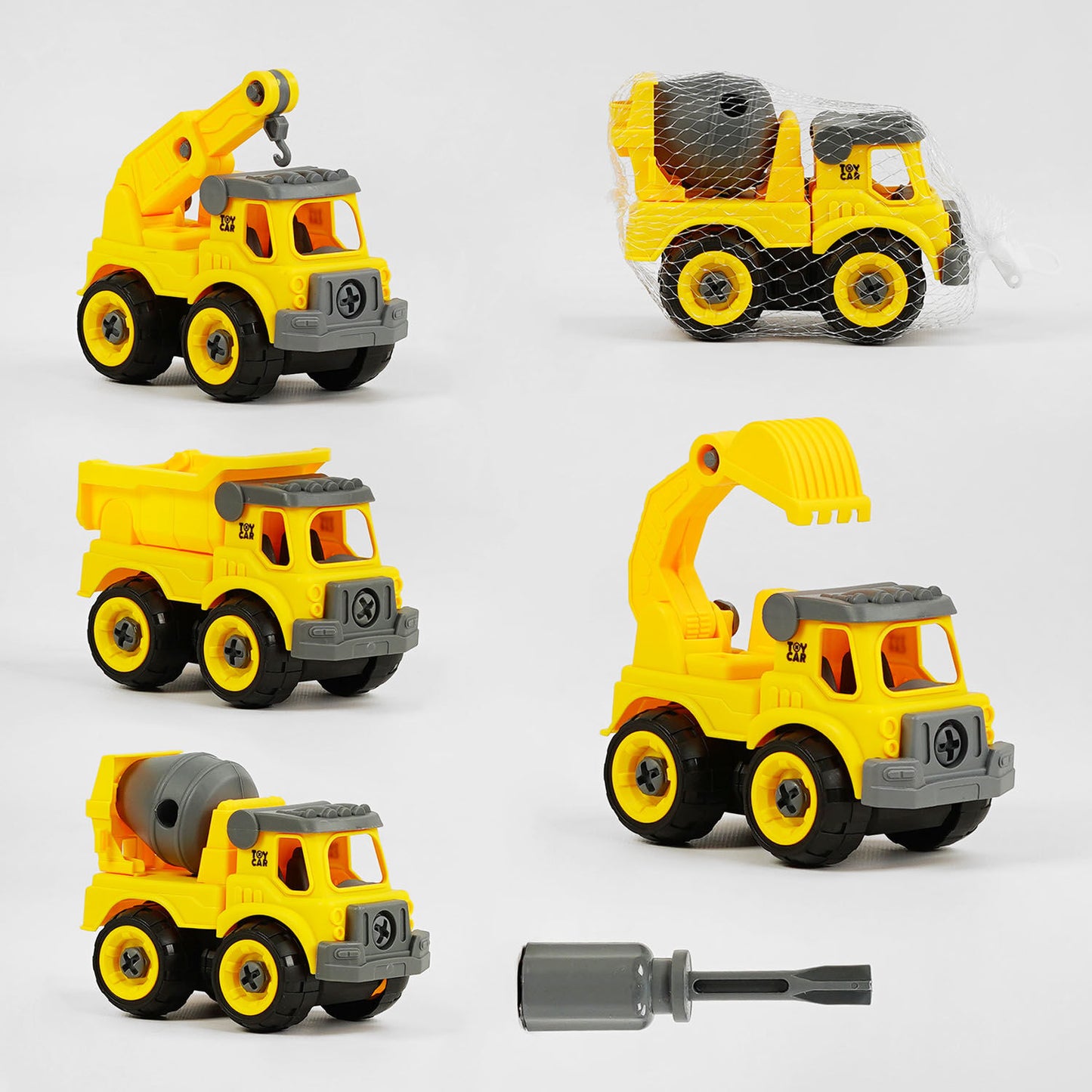 D915/916/917/918 Construction Vehicle Building Set