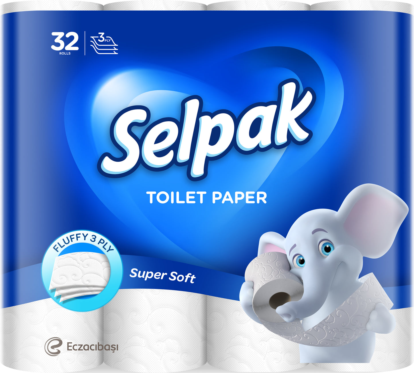 Selpak Super Soft 3-Ply Toilet Paper, 32 Rolls