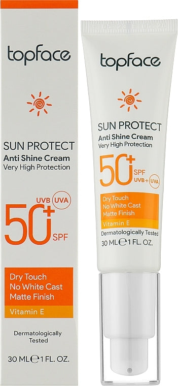 TopFace Sun Protect SPF 50+ Facial Sunscreen Cream, 30 mL