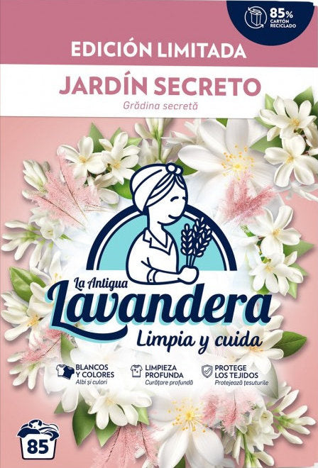 La Antigua Lavandera Garden Laundry Detergent Powder, 85 Loads, 4.675 kg