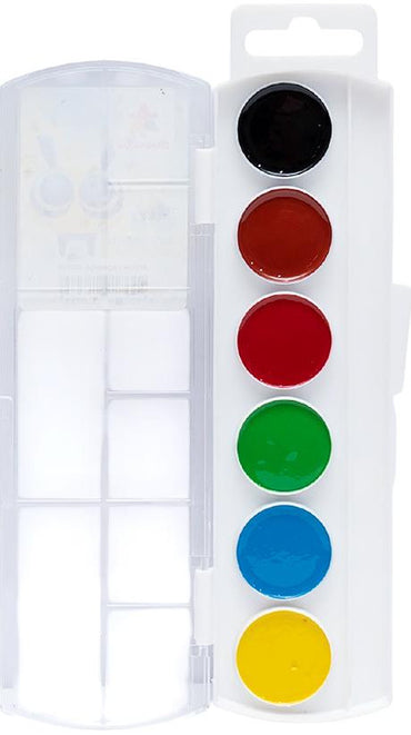 Gamma 400129 Watercolor Paint Set, 6 Colors - Image 2