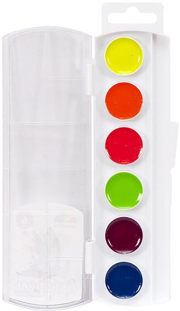 Gamma Creativity Fluorescent Watercolor Paints 400116, 6 Colors - Image 2
