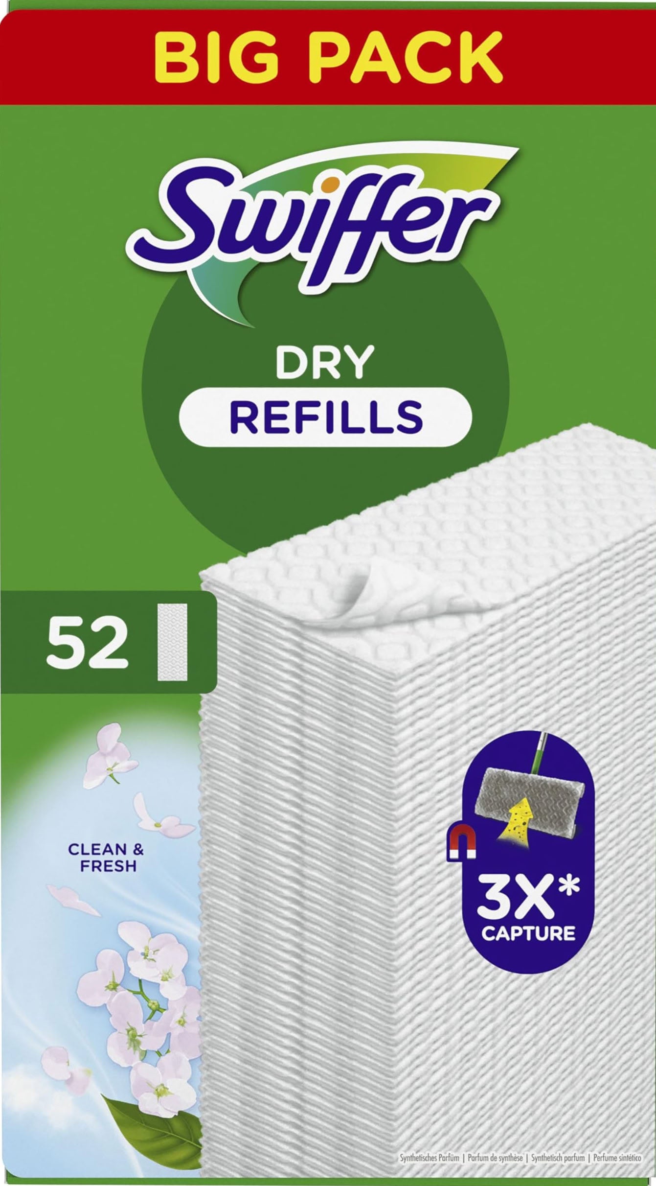 Swiffer Dry Floor Cloths, 52 pcs