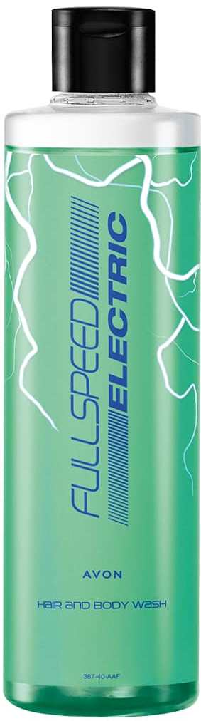 Avon Full Speed Electric Men's 2-in-1 Shampoo & Shower Gel, 250 mL