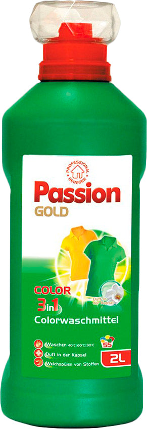 Passion Gold 3-in-1 Color Liquid Laundry Detergent, 2 L