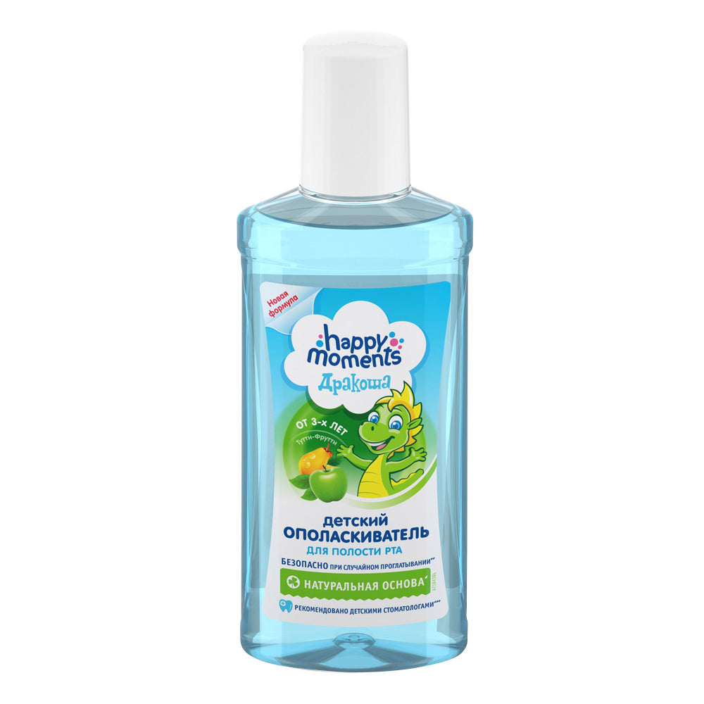 Drakosha Happy Moments Tutti Frutti Kids Mouthwash for Ages 3+, 250 mL
