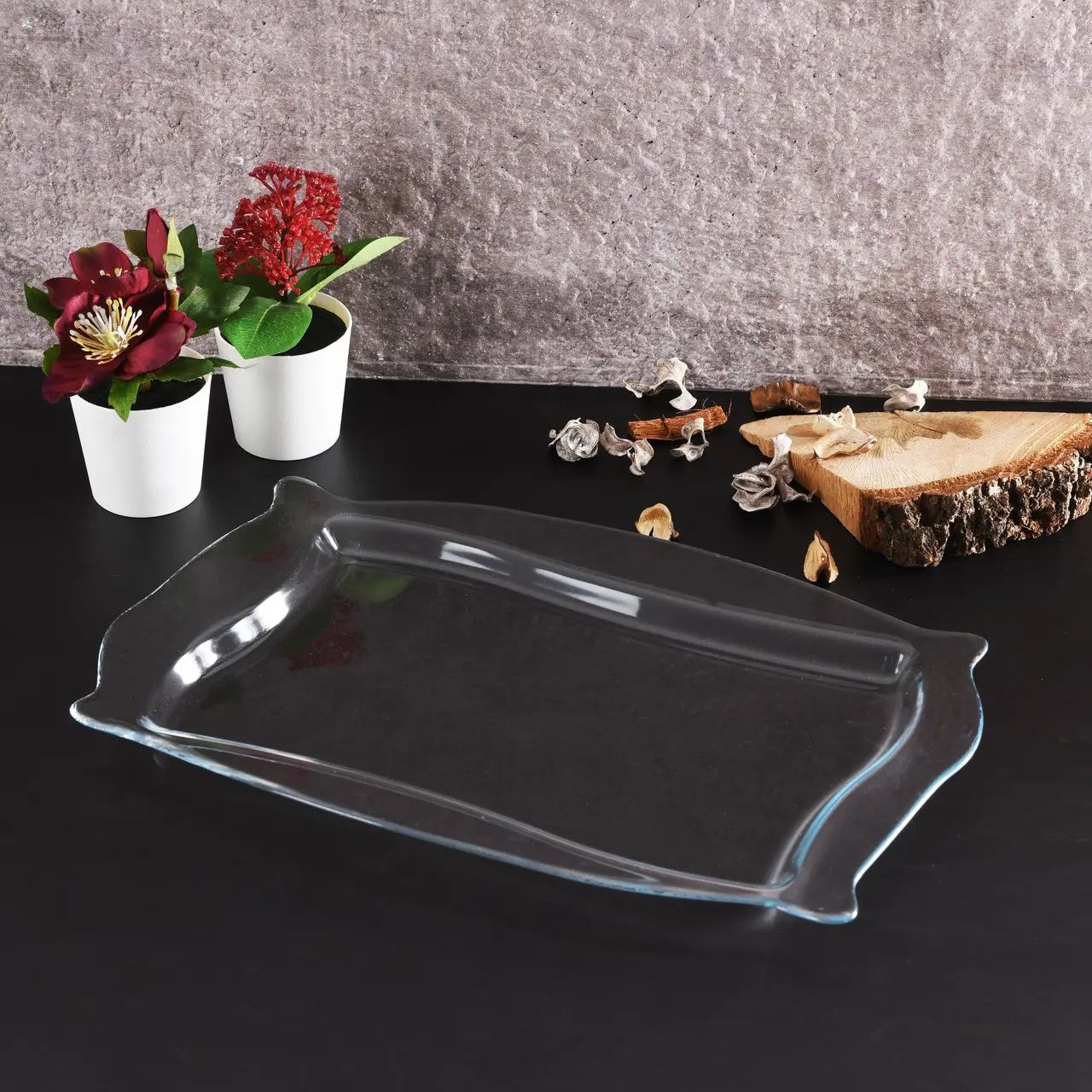 Pasabahce Patisserie 10488 Rectangular Serving Dish, 34 x 22 cm - Image 3
