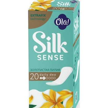 Ola! Silk Sense Daily Deo Golden Lily Panty Liners, 20 pcs - Image 2