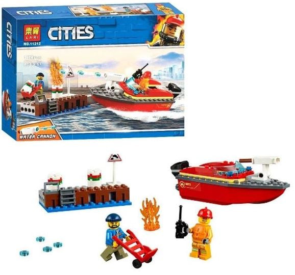 Cities 11212 Port Fire Building Set, 109 pcs