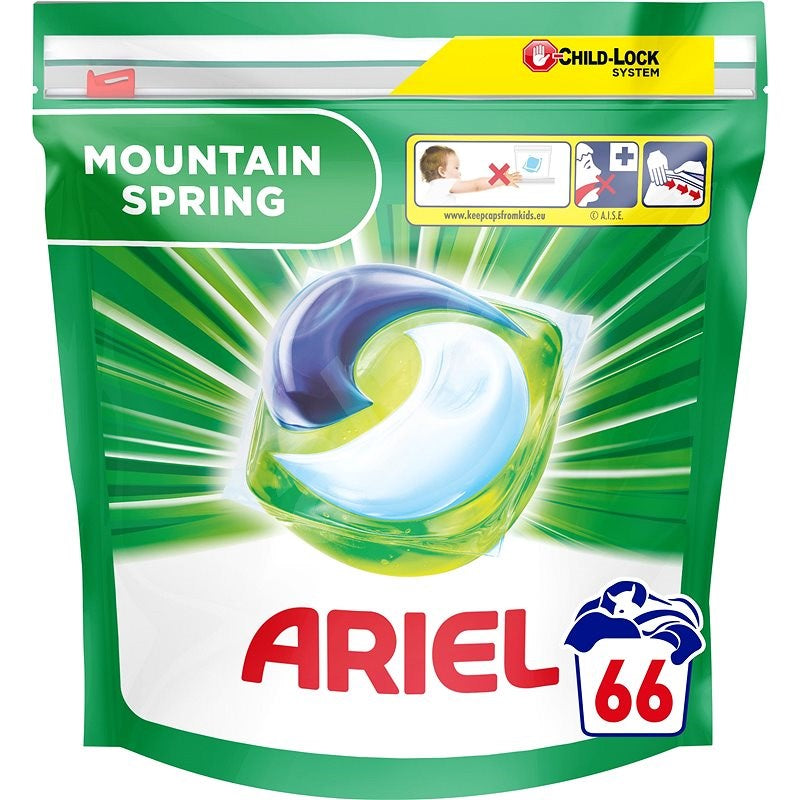 Laundry detergent pods Ariel Pods Mountain Spring 66 pcs (priced per piece)