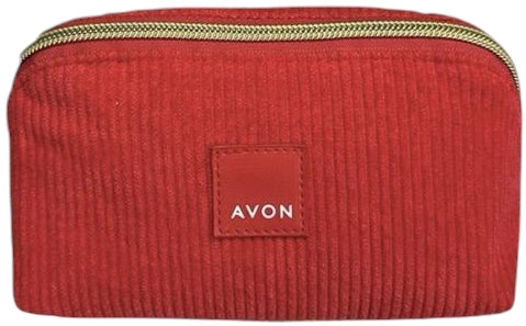 Avon Red Logo Cosmetic Bag