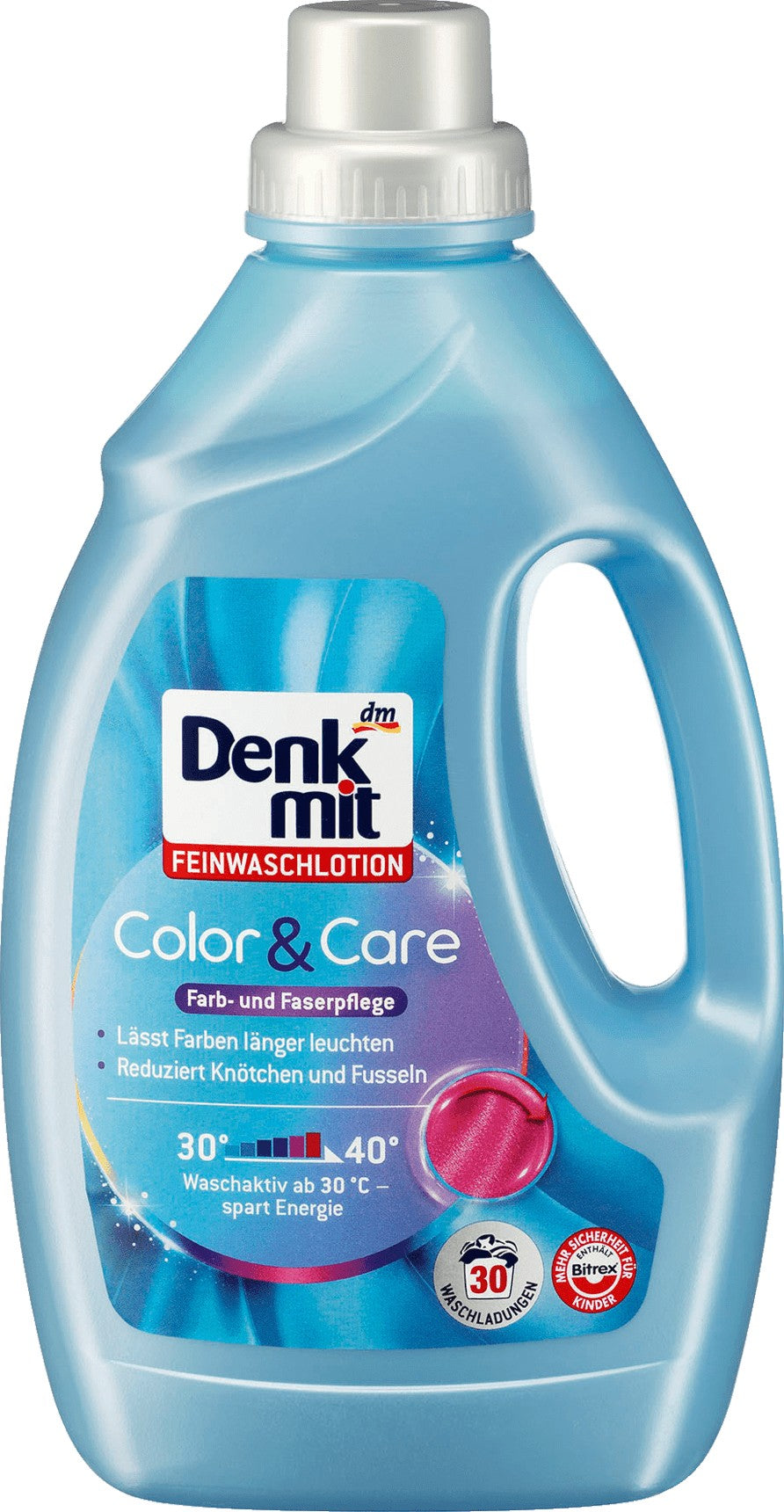 Denkmit Color & Care Laundry Detergent Gel, 30 Loads, 1.5 L