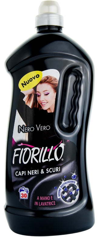 Fiorillo Black Liquid Laundry Detergent for Dark Clothes, 30 Loads, 1.85 L