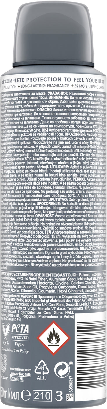 Dove Men's Invisible Dry 72-Hour Aerosol Antiperspirant, 150 mL - Image 2
