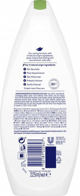 Dove Restoring Shower Gel, 225 mL - Image 2