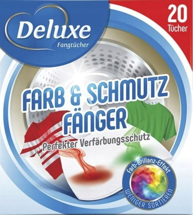 Deluxe Color & Dirt Catcher Laundry Sheets, 20 pcs