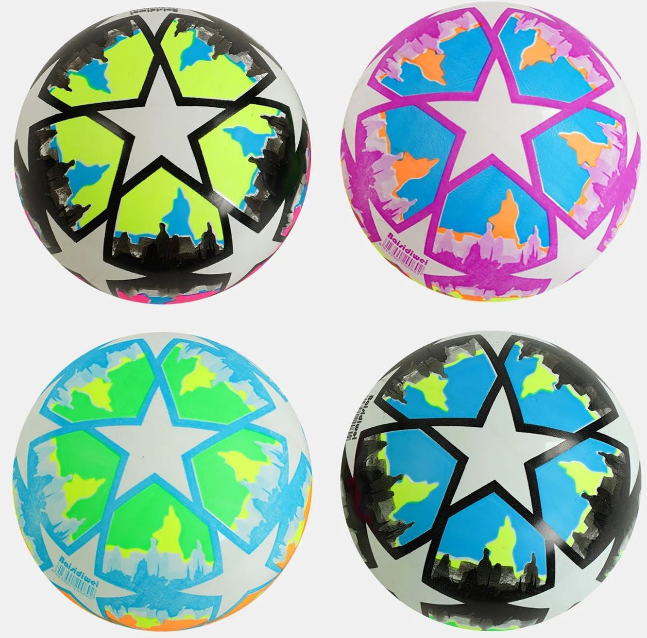 S56278 Rubber Ball, 17 cm, Assorted
