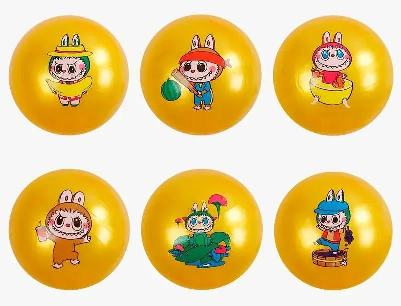 S70962 Labubu Rubber Ball, 18 cm, Assorted - Image 4