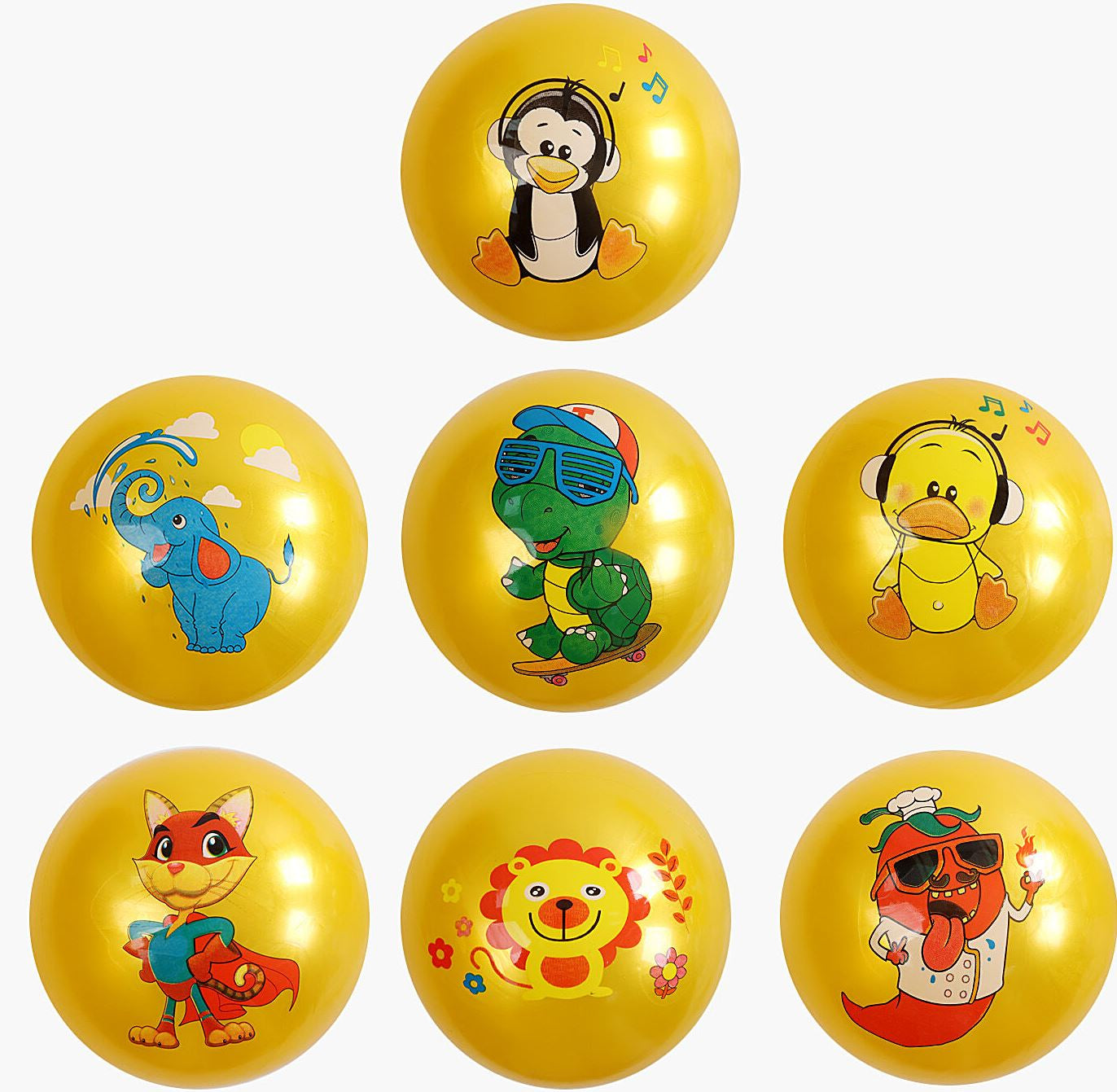 F43235 Animals Rubber Ball, 18 cm, Assorted - Image 4