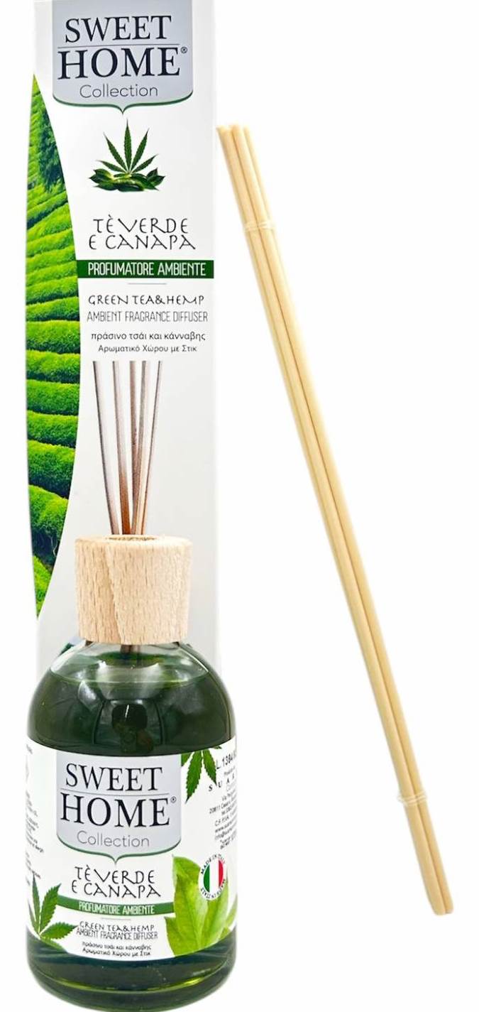 Sweet Home Green Tea & Hemp Home Fragrance, 100 mL