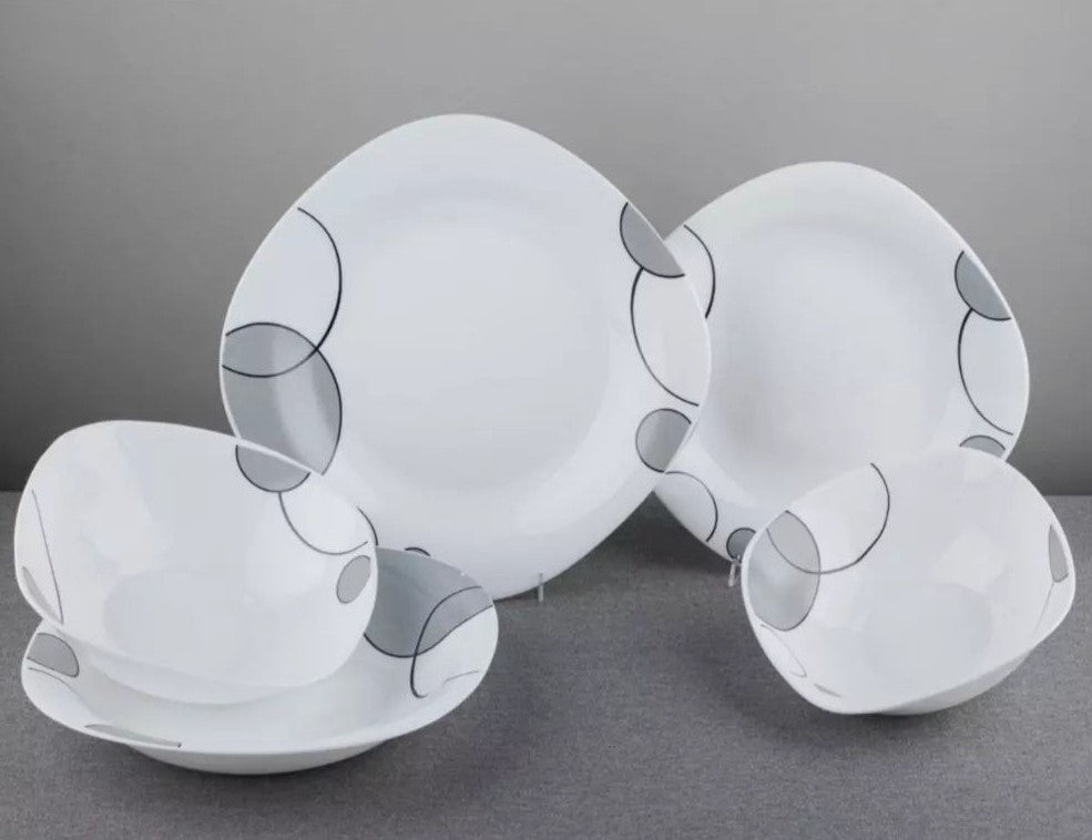 Vittora V-215Sgb Square Gray Bubbles Dessert Plate, 215 mm - Image 2