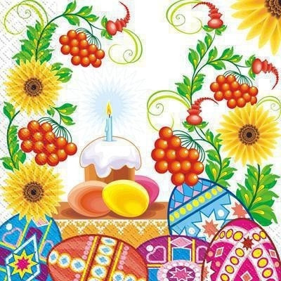 Margo Easter 3-Ply Napkins, 33 x 33 cm, 20 pcs