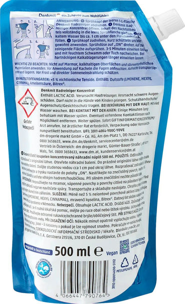 Denkmit Bathroom Cleaner Refill Pack, 500 mL - Image 2