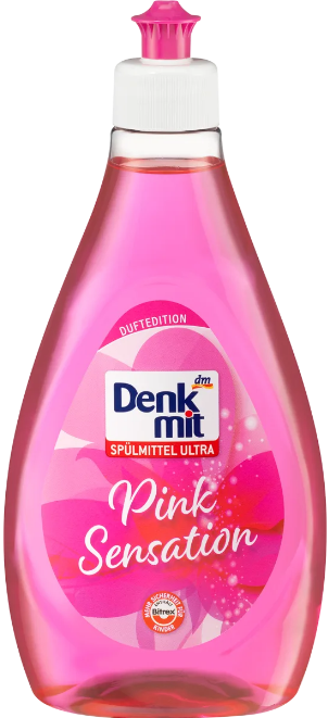 Denkmit Pink Sensation Dishwashing Liquid, 500 mL
