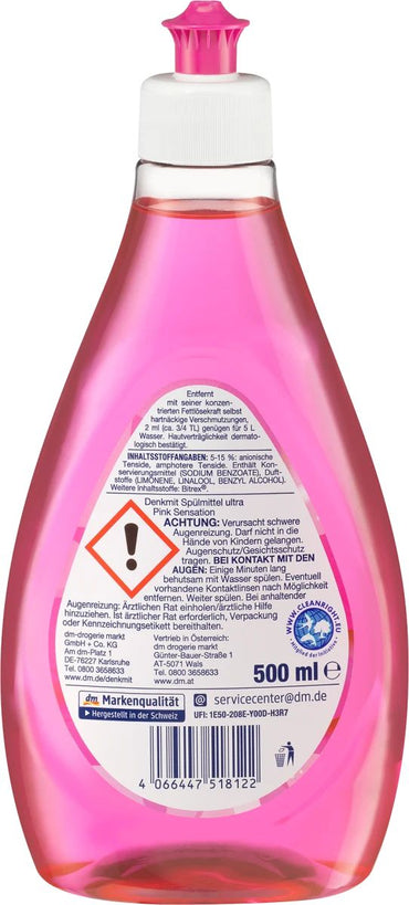 Denkmit Pink Sensation Dishwashing Liquid, 500 mL - Image 2