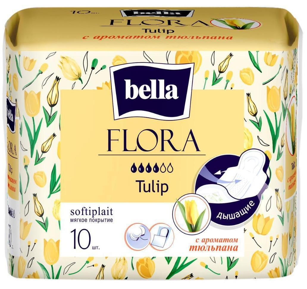 Bella Flora Tulip Sanitary Pads, 10 pcs