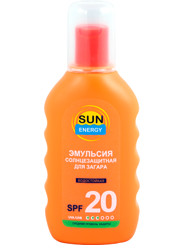 Sun Energy Sunscreen Tanning Emulsion SPF 20, 150 mL