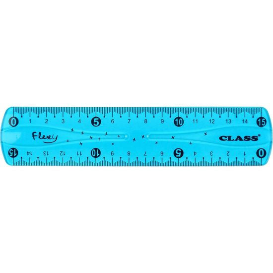 Class Flexi Flexible Plastic Ruler, 15 cm