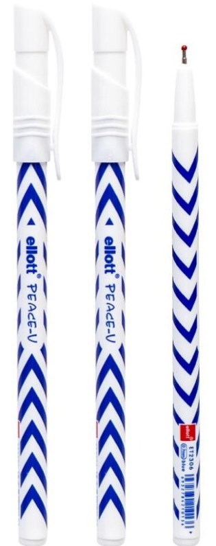 Ellot ET2306 Peace-V Blue Ballpoint Pen, 0.7 mm