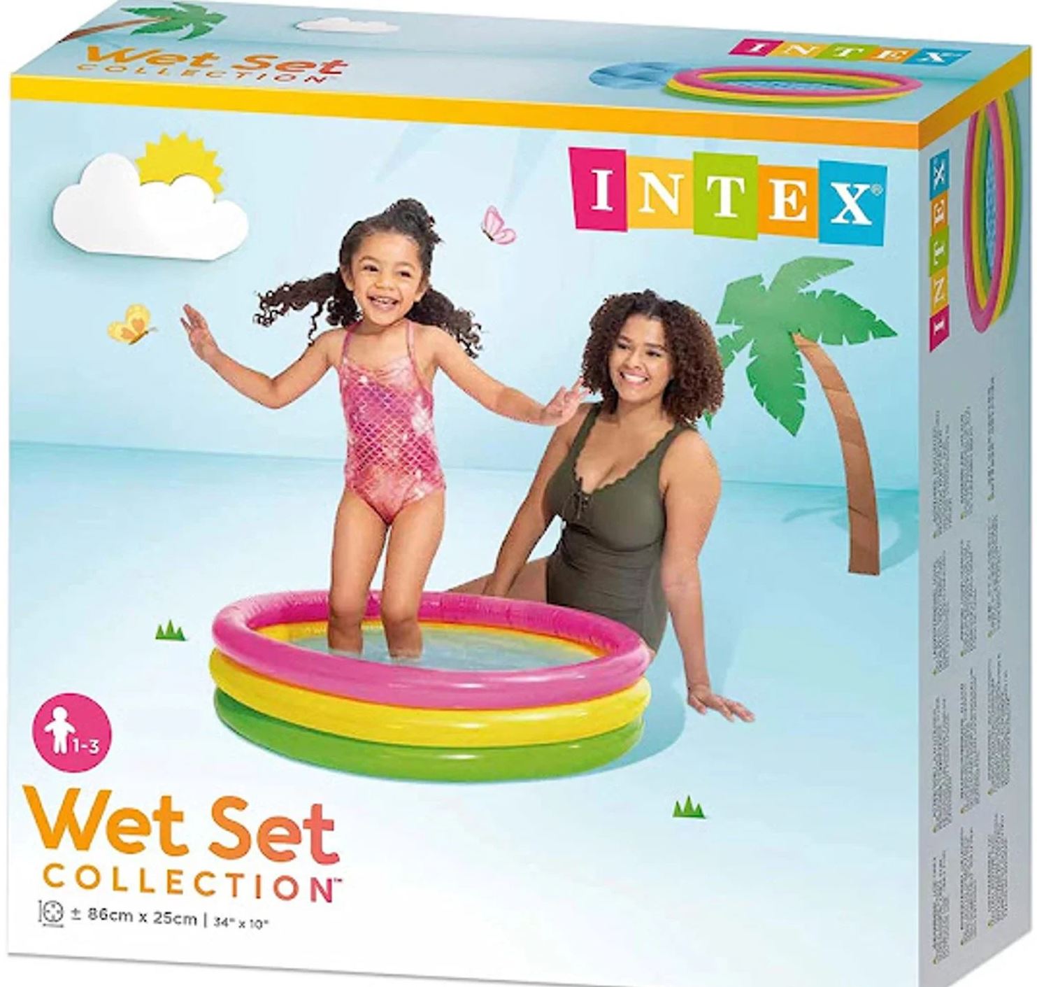 Intex 58924 Rainbow Kids' Pool, 86 x 25 cm - Image 2