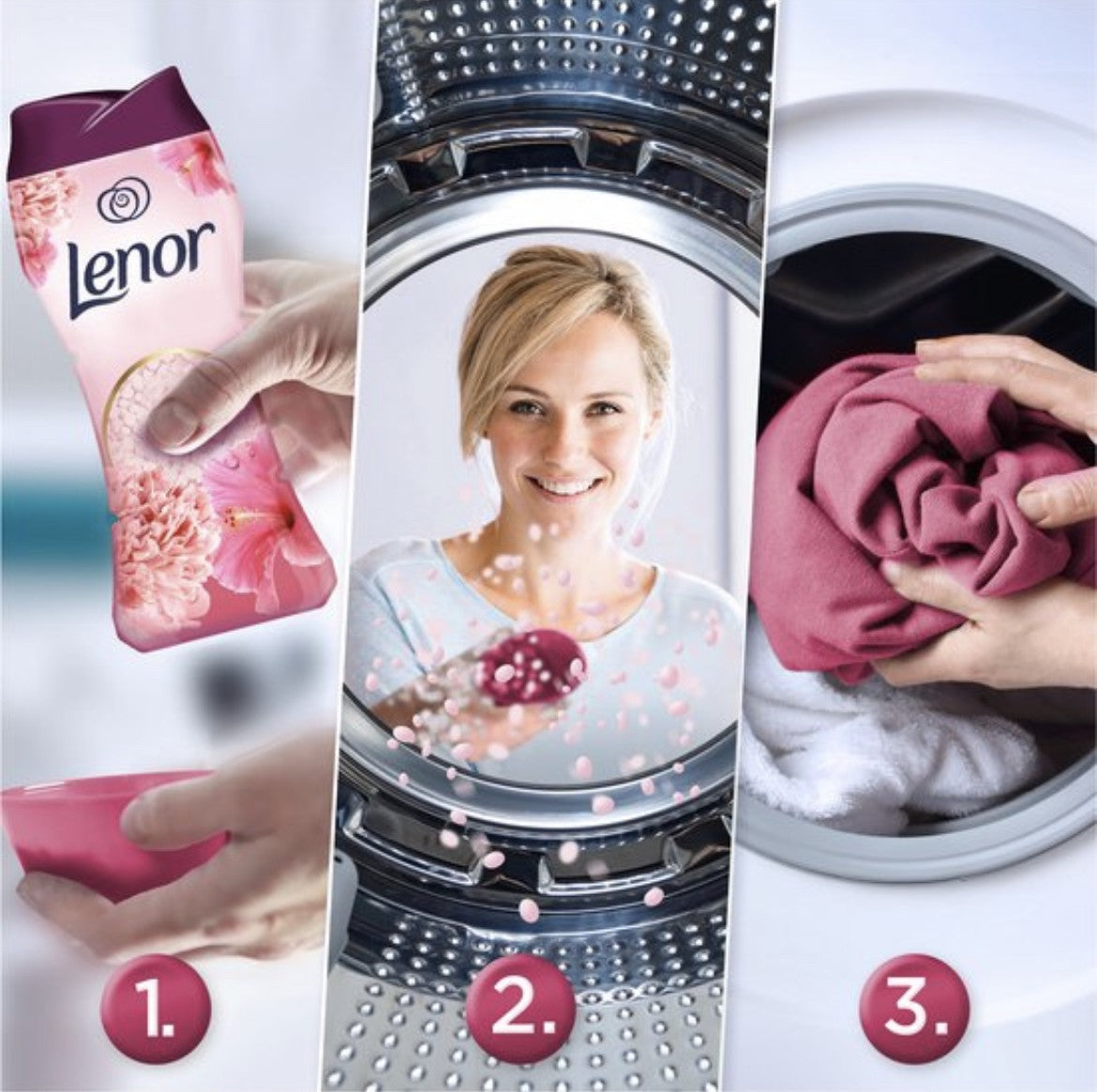 Lenor Peony & Hibiscus Laundry Scent Booster Beads, 210 g - Image 2