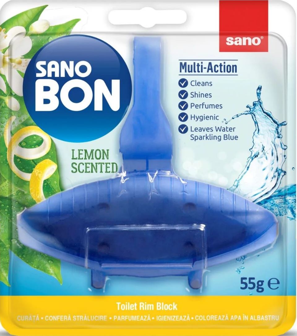 Sano Lemon Hanging Toilet Bowl Freshener, 55 g