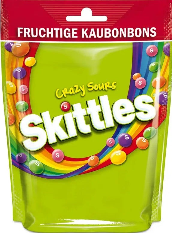 Skittles Crazy Sours Candy, 160 g