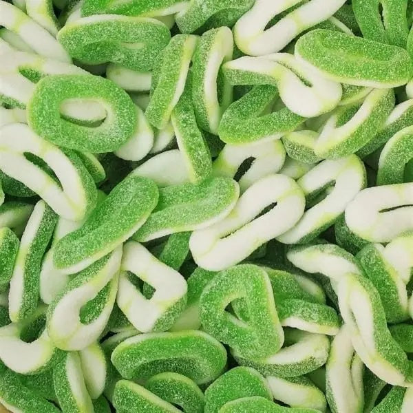 Woogie Sour Apple Ring Chewy Candy, 250 g - Image 2