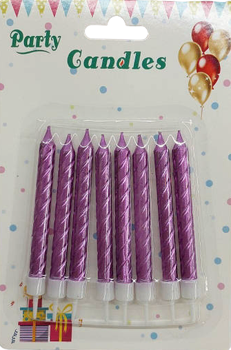 Party Candles Cake Candles, 8 pcs
