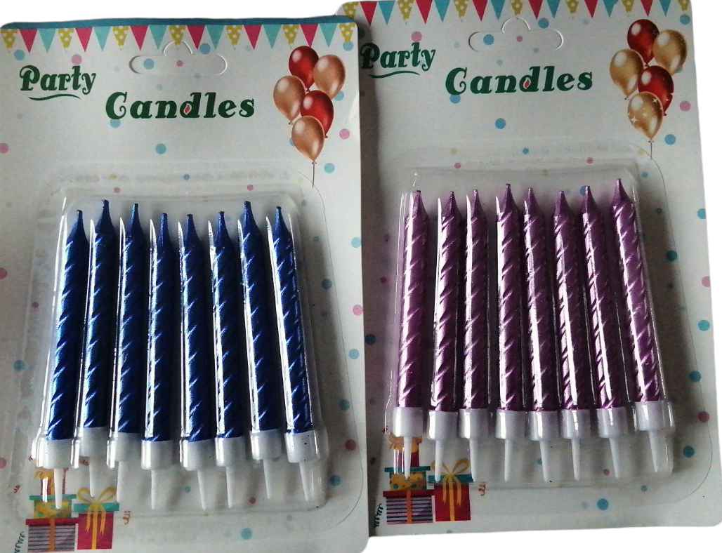 Party Candles Cake Candles, 8 pcs - Image 2