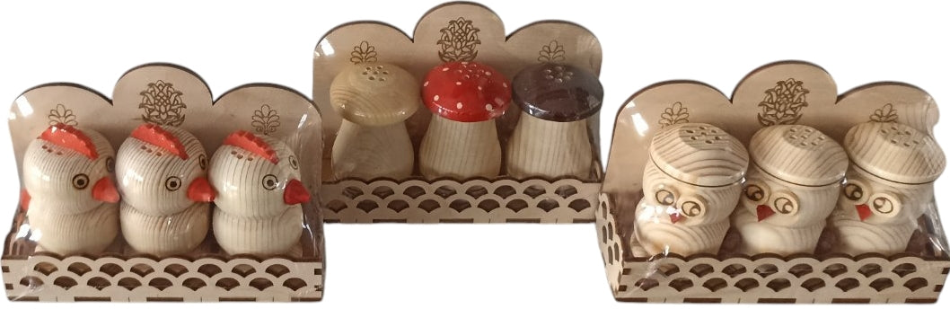 Wooden Spice Set, Assorted, 3 pcs - Image 4